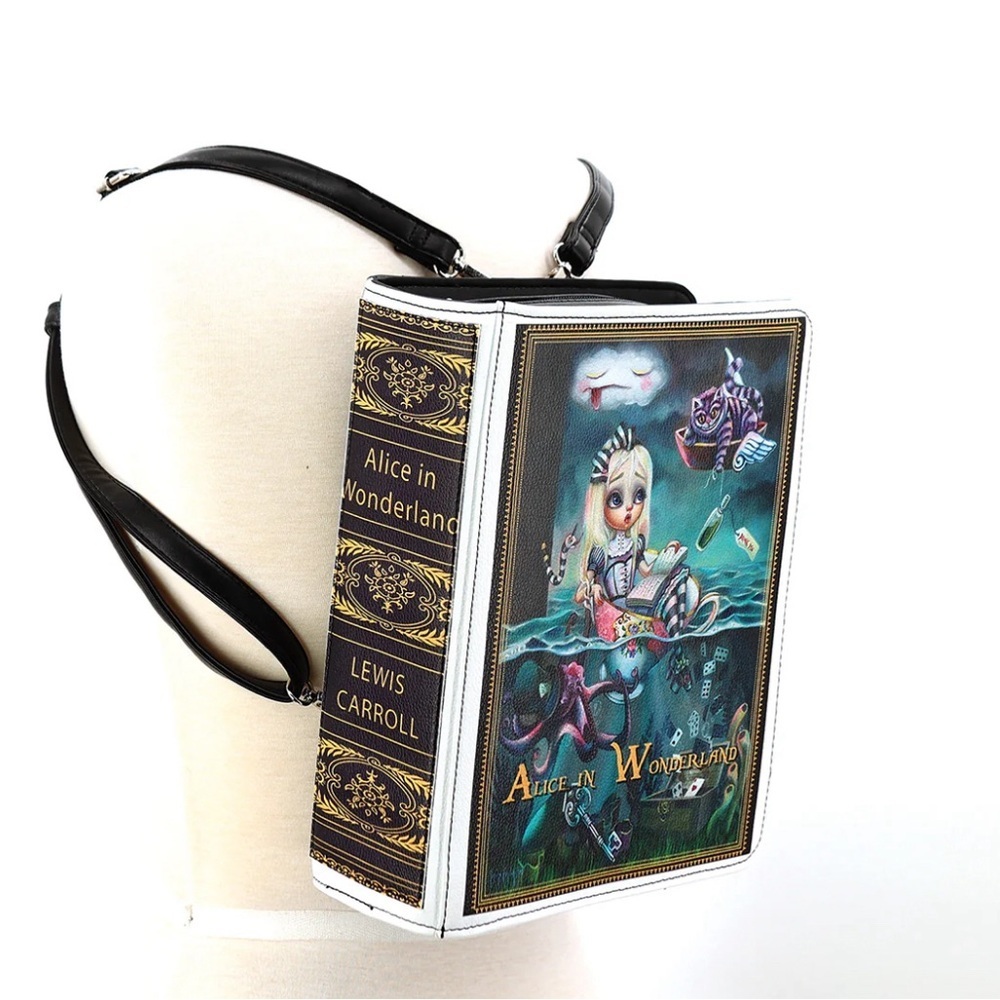 Alice in Wonderland Book Backpack - Picture 3 of 3